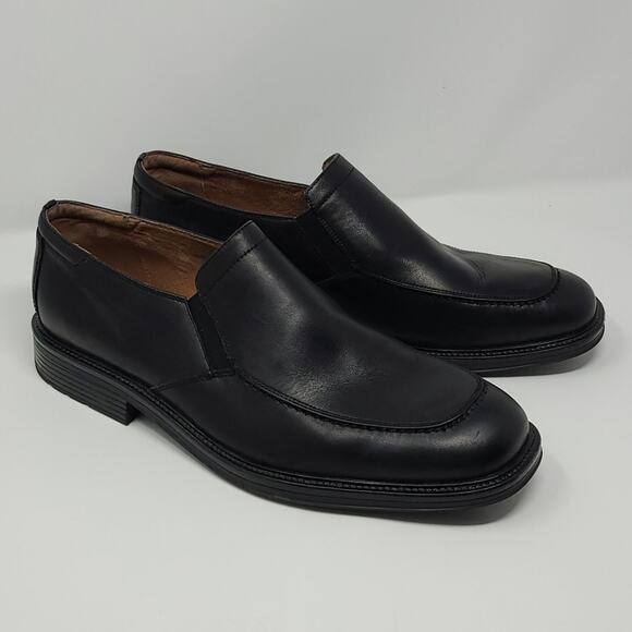 Bostonian Black Leather Loafers Slip On Men\'s Shoes Size 13M main image 4